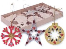 PAPIER MACHE XMAS DECORATIONS - BOX 80