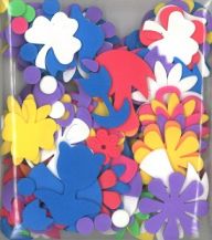 FOAM CRAFT CUT OUT FLOWERS 96'S