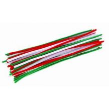PIPE CLEANERS CHRISTMAS ASSORTED 6mm (150)