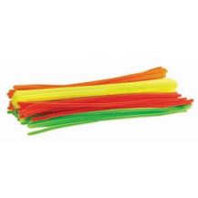 PIPE CLEANERS 6mm x 30cm (100)FLURO