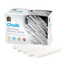 CHALK DUSTLESS WHITE 100'S (EDCOL)