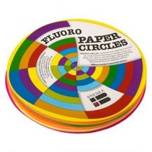 CIRCLES PAPER 180MM (PKT 100) FLUORO