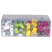 CLIPS FOLDBACK COLOURED (96)