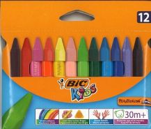 CRAYONS - BIC TRI PLASTIDECOR 12'S