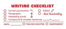 CHECKLIST STAMP - WRITING 