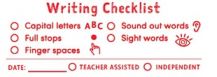 CHECKLIST STAMP - EARLY YEARS WRITING