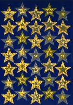 FOIL MERIT STICKERS :- GOLD/SILVER STARS