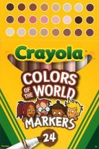 CRAYOLA SKIN COLOUR MARKERS 24'S