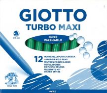 MARKER TURBO MAXI - GREEN - PACK OF 12