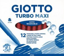 MARKER TURBO MAXI - RED -PACK OF 12
