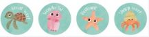 MERIT STICKERS :- REEF CREATURES