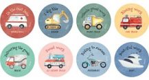 MERIT STICKERS - TRANSPORT (96)