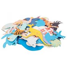 HANDMADE PATTERN PAPER - AUSTRALIAN ANIMALS SHAPES 100G