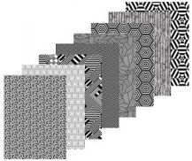 PATTERN PAPER - CONTRAST PACK OF 40