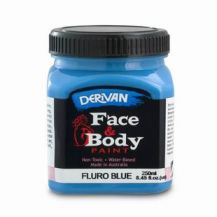 FACE PAINT 250ML FLURO BLUE