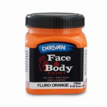 FACE PAINT 250ML FLURO ORANGE