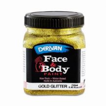 FACE PAINT METALLIC - 250ml GLITZ GOLD