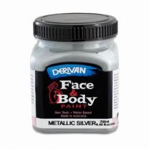 FACE PAINT METALLIC-250ml SILVER