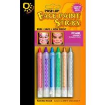 FACE PAINT STICKS PACK OF 6 PEARL