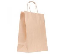 PAPER BAG BROWN WITH HANDLES LARGE 12'S