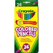 PENCIL COLOUR CRAYOLA 24'S ASST