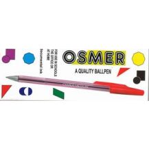 PEN - OSMER BALLPOINT - PKT12 RED