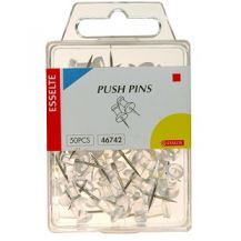PUSH PINS - CLEAR PACK 50
