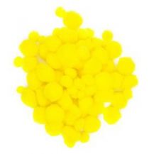 POM POM 20MM YELLOW PKT 50