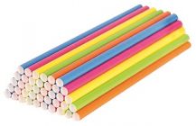 ECO PAPER STRAWS - ASSORTED COLOURS - PACK 100
