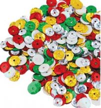 SEQUIN METALLIC - CHRISTMAS MIX ASSORTED  85GRAM