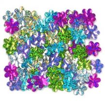 SEQUIN SHAPES - FLOWERS 60G