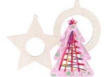 WEAVE AND THREAD XMAS BAUBLES PACK OF 12
