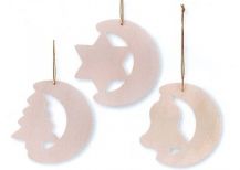 WOODEN CHRISTMAS SHAPES 12'S (CN273)
