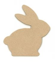 WOODEN SHAPES RABBIT PACK OF 12