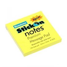 STICK-ON-NOTE NEON LEMON 76 X 76