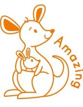 MERIT STAMP SELF-INKING - AMAZING KANGAROO