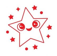 MERIT STAMP SELF-INKING - STAR