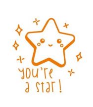 MERIT STAMP SELF-INKING - YOU'RE A STAR