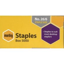 STAPLES 26/6 MARBIG (5000)