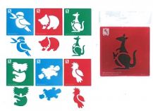 STENCIL JUMBO - AUSSIE ANIMAL 1 -6