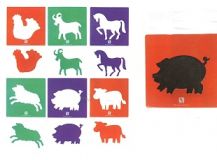 STENCIL JUMBO - FARM - SET OF 6