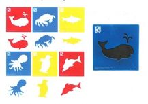 STENCIL JUMBO - SEALIFE - SET OF 6