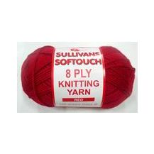 WOOL 8PLY ACRYLIC YARN RED