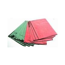 CELLO SHEETS (PACK 10) RED/GREEN