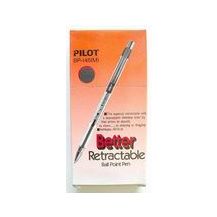 PEN RETRACTABLE BP-145 CLEAR MED BK