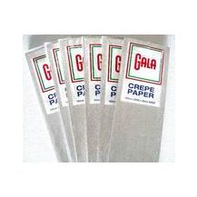 CREPE PAPER - SILVER METALLIC 100X50cm