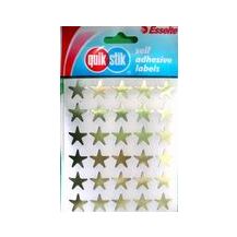 LABELS FLAT PACK STARS GOLD (150)