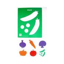 STENCIL - VEGETABLE set of 6