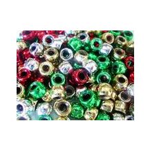 BEADS - PONY BEAD METALLIC CHRISTMAS MIX 150GRAM