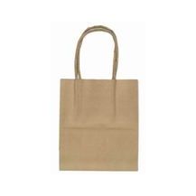 PAPER BAG BROWN WITH HANDLE NATURAL PETITE #2  12's